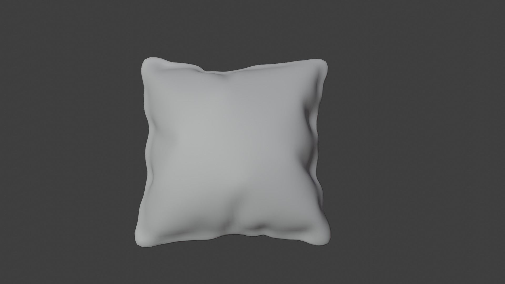 Pillow white Free 3D model_3