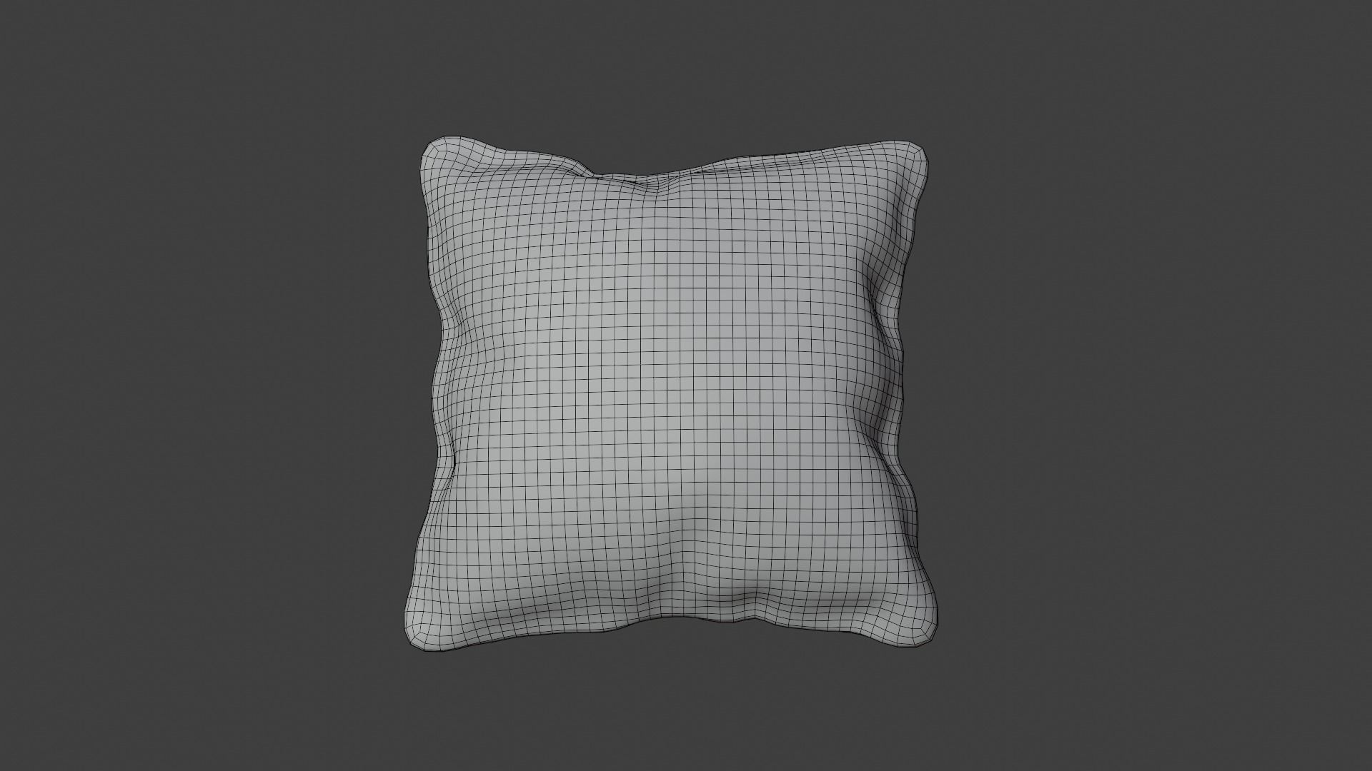 Pillow white Free 3D model_5