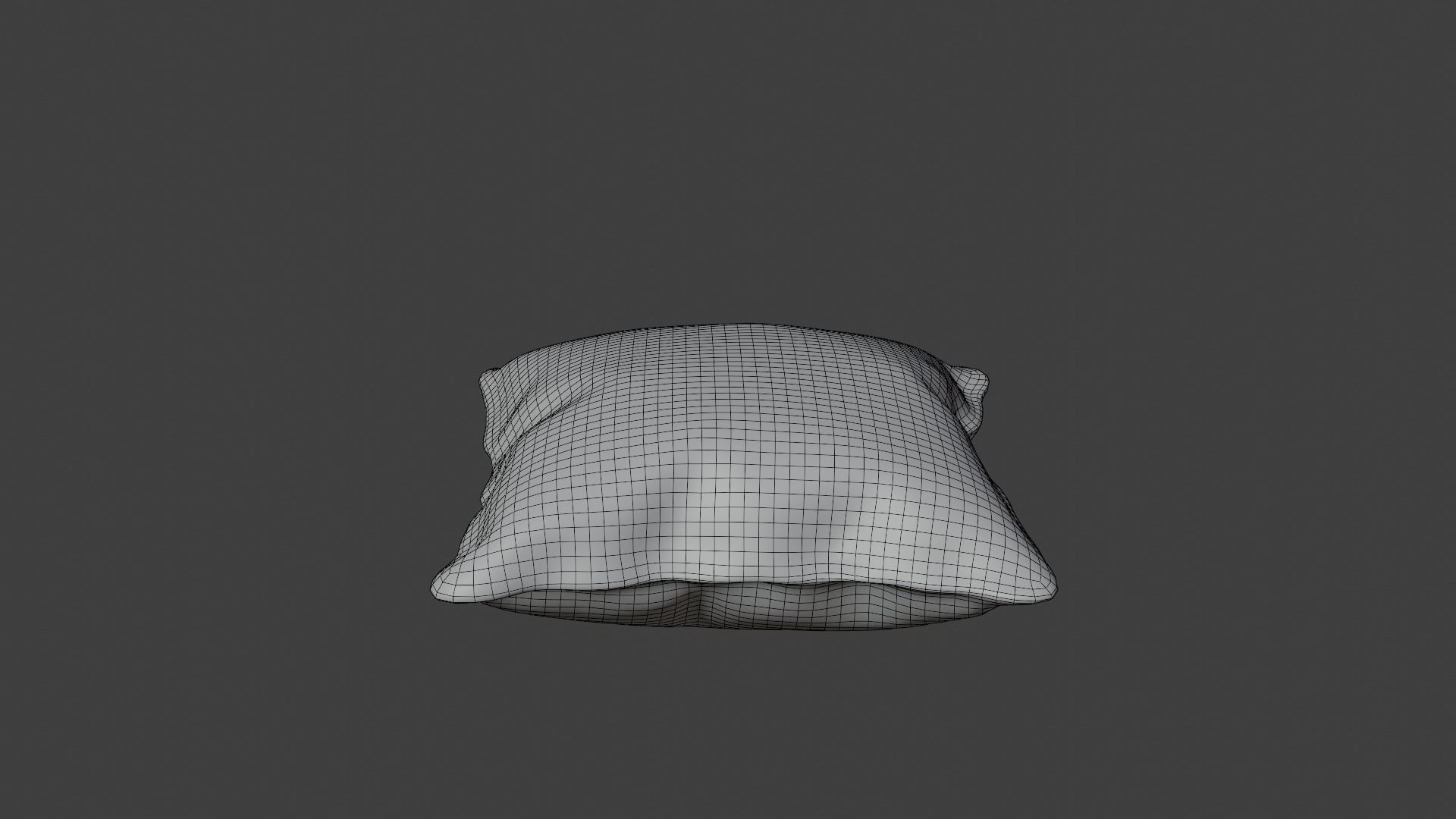 Pillow white Free 3D model_6