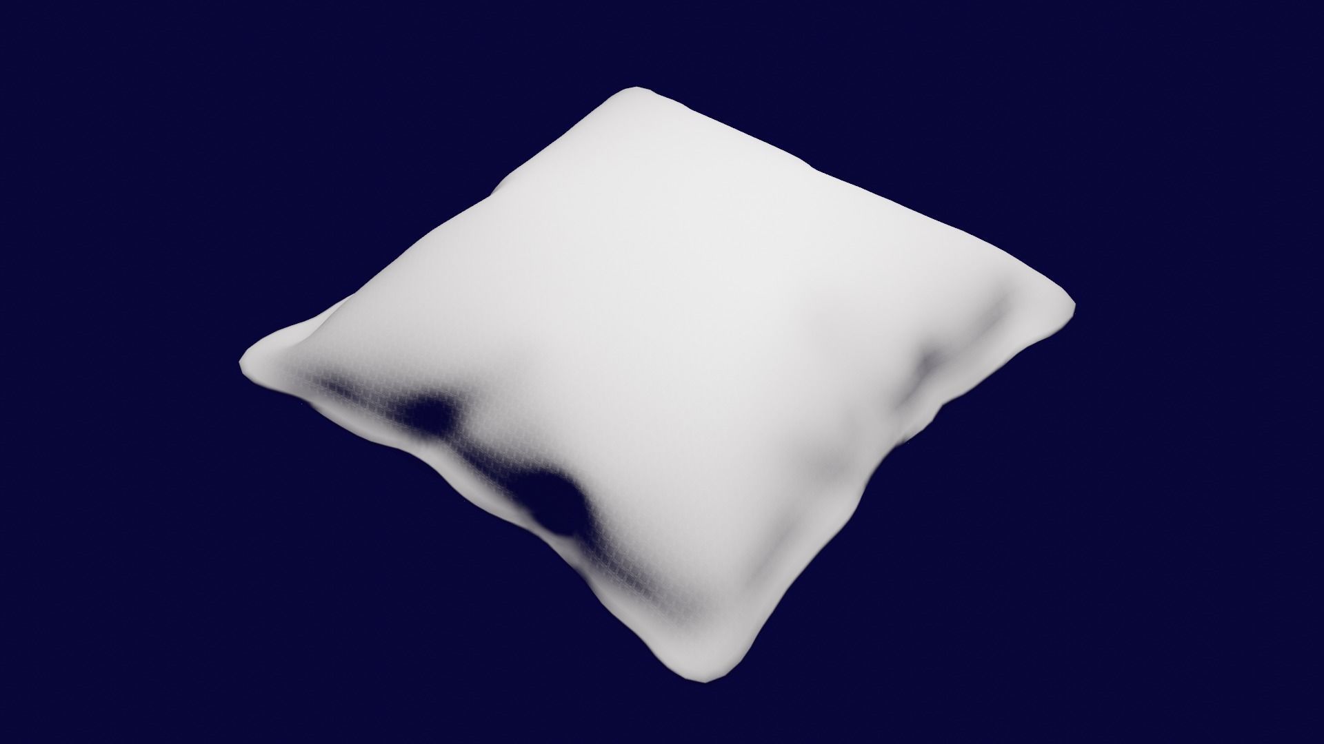 Pillow white Free 3D model_2