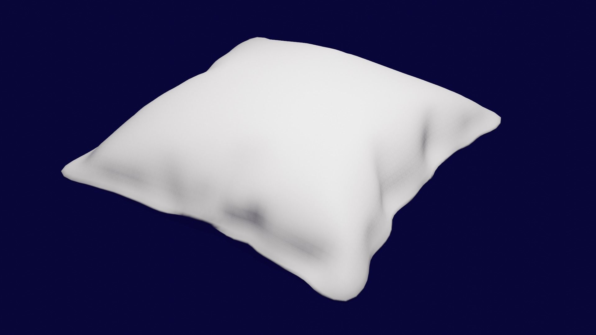 Pillow white Free 3D model_4
