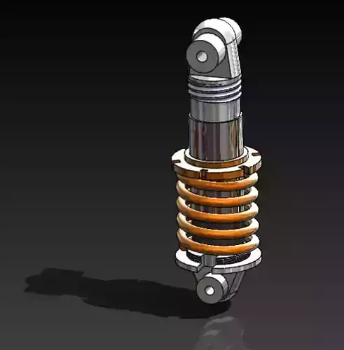 Bike Shock Absorber Free 3D print model