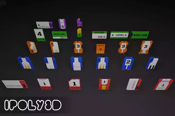 LowPoly Electronic Keys