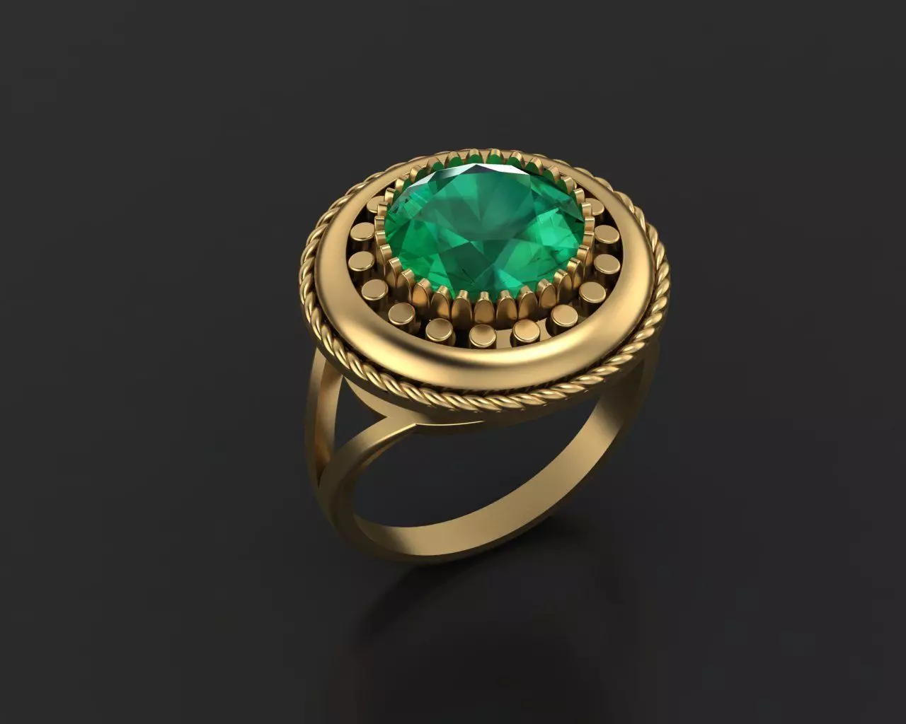 Ethnic Vintage Ring 3D print model