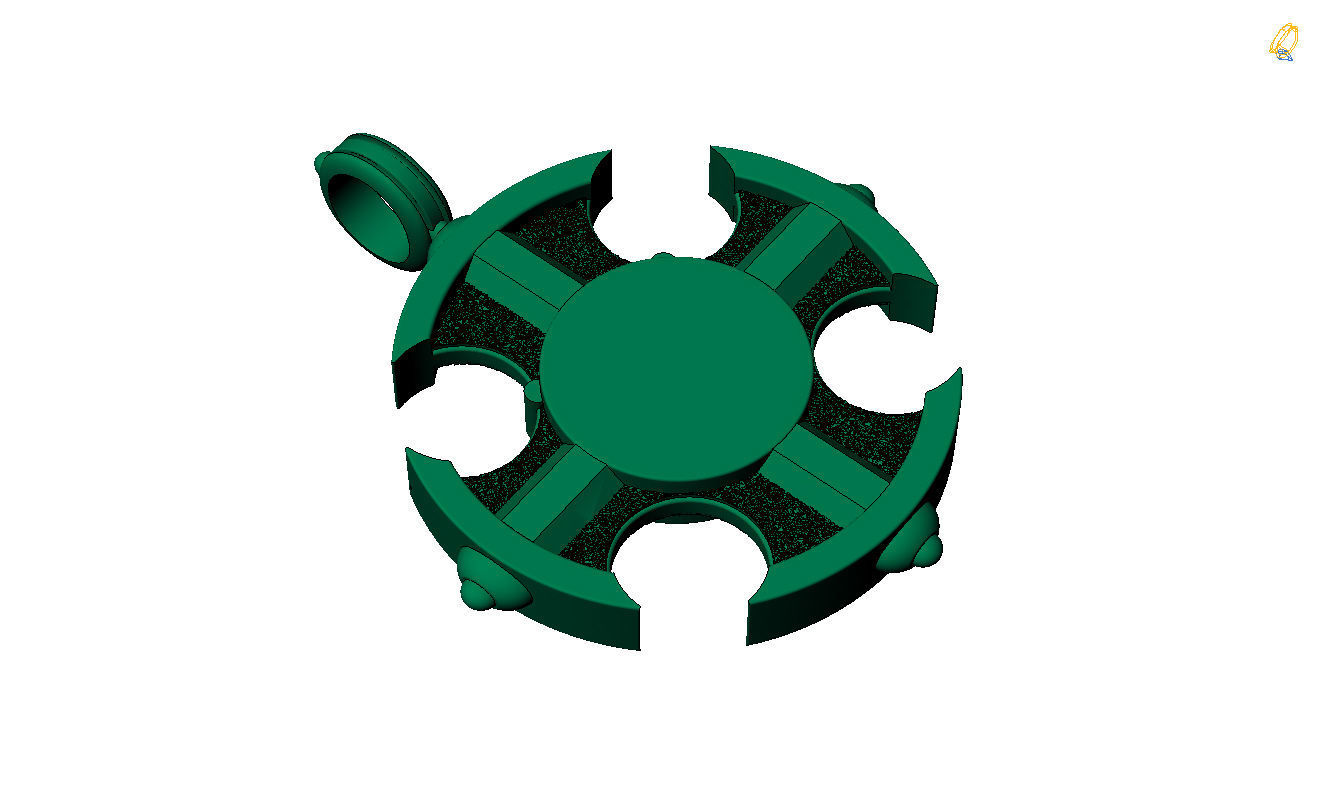 Cross skull pendant 3D print model_30