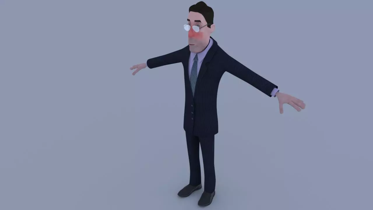 bob- rigged character- with texture Free 3D model