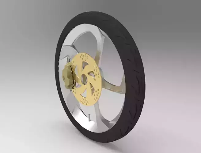 Motorcycle tire 3D model