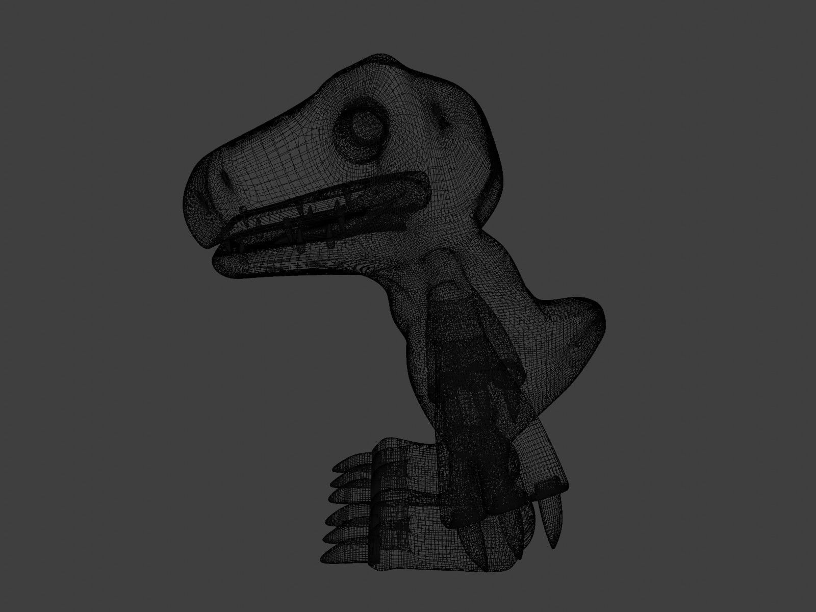 Agumon in 3D model 3D model_2