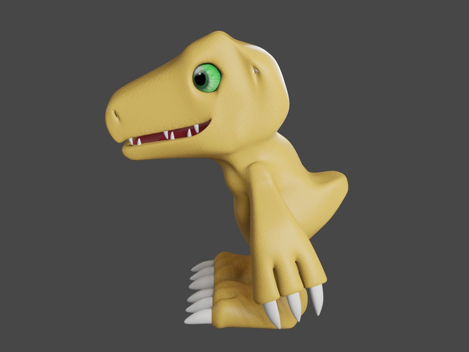 Agumon in 3D model 3D model_1