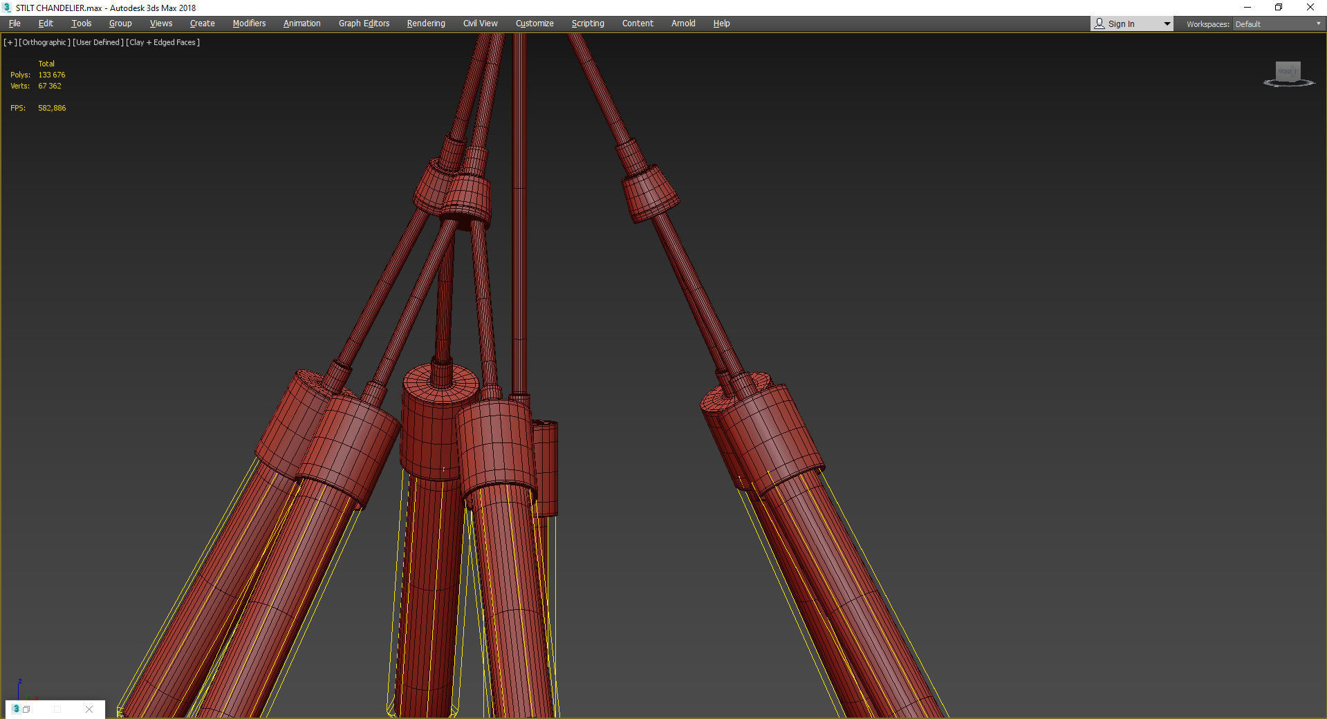 STILT CHANDELIER 3D model_4