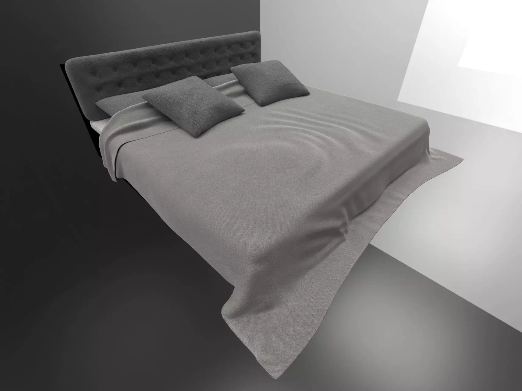 Double bed 3D model