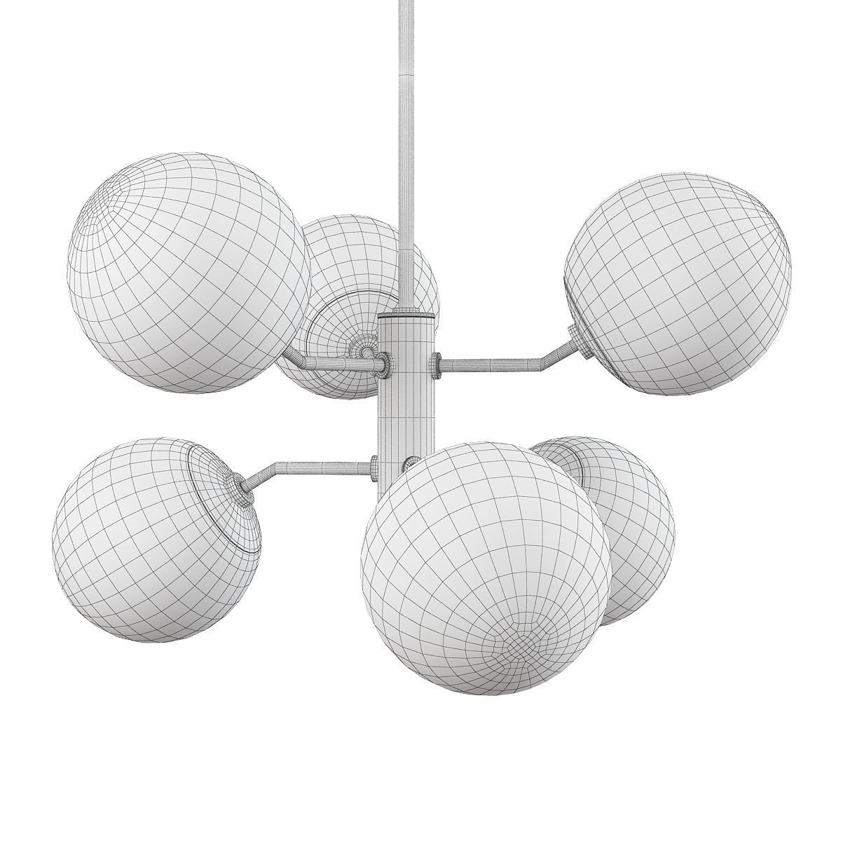 ESTEE CHANDELIER Low-poly 3D model_1