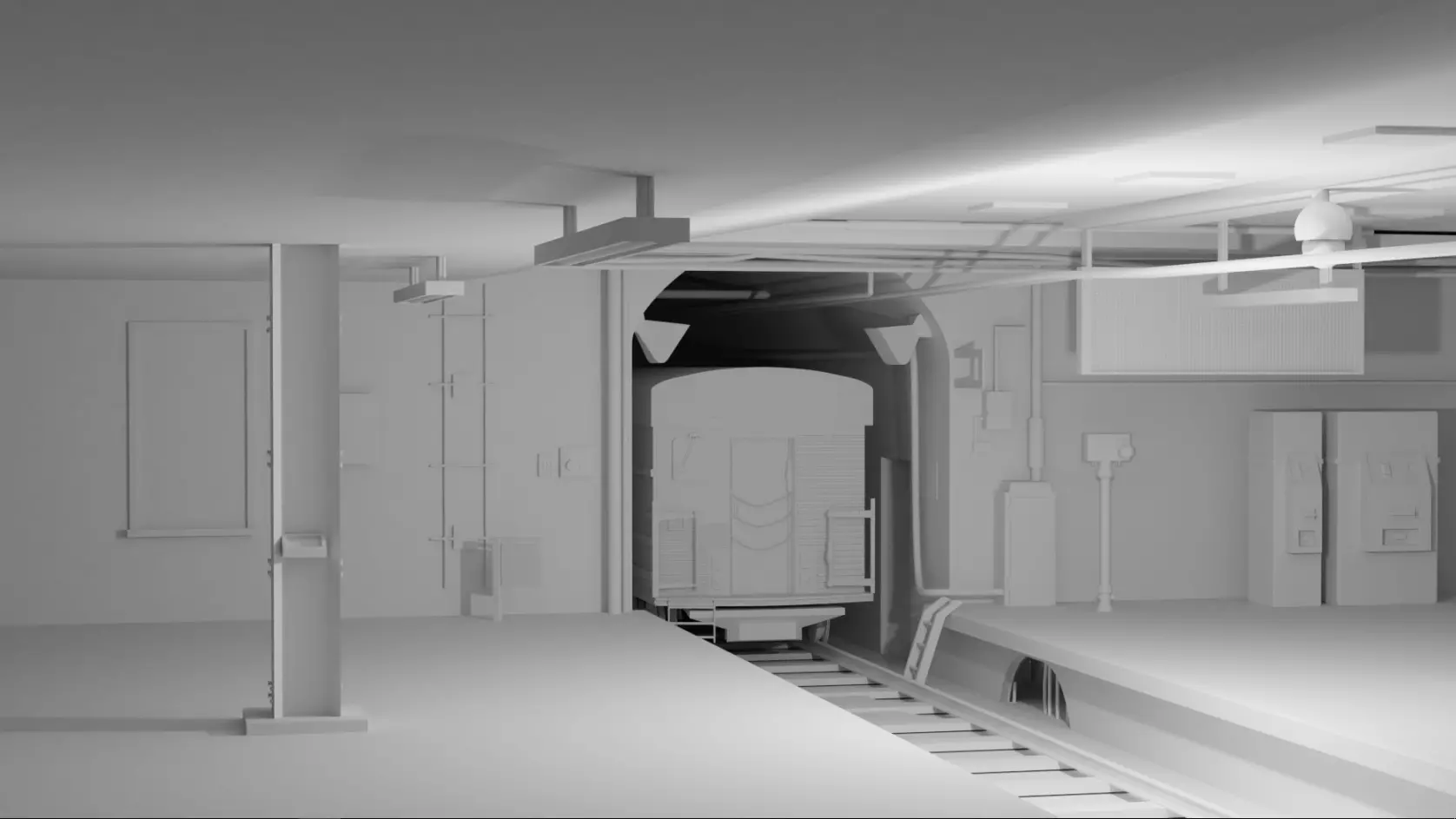 Metro Station Free 3D model