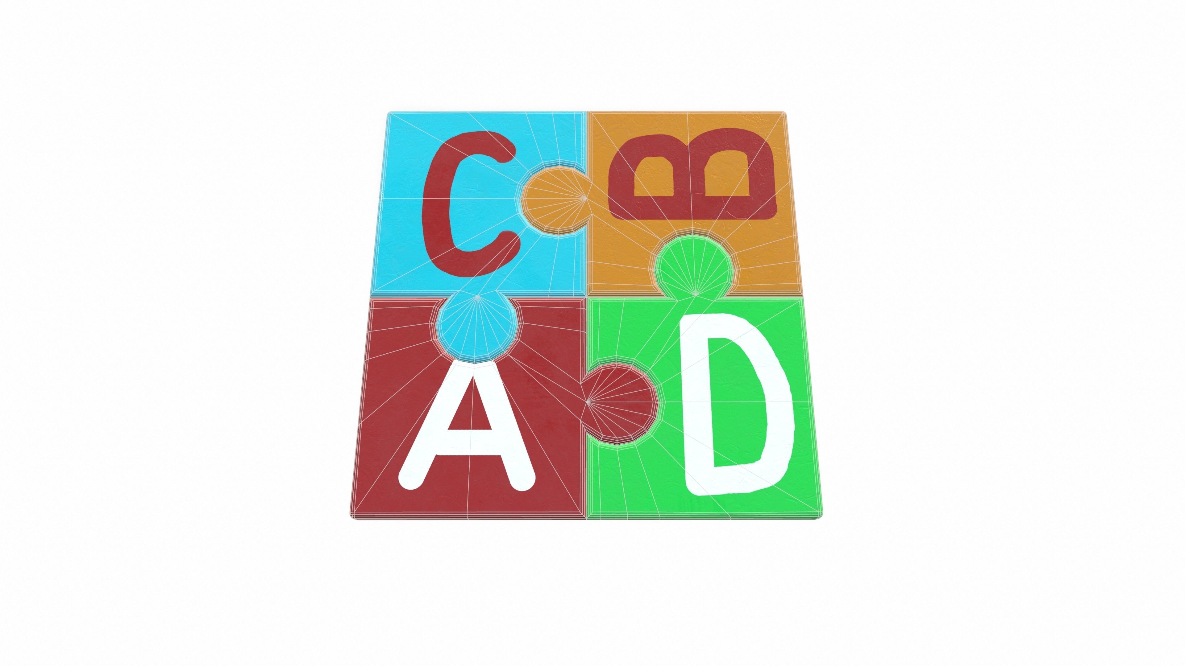 A set of simple toys for children 3D model_16