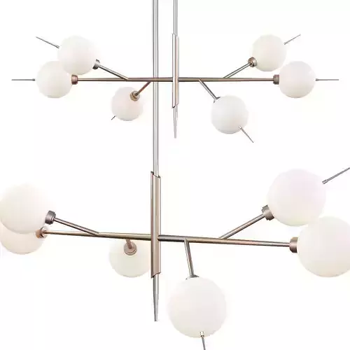 TEMPEST LINEAR CHANDELIER Low-poly 3D model