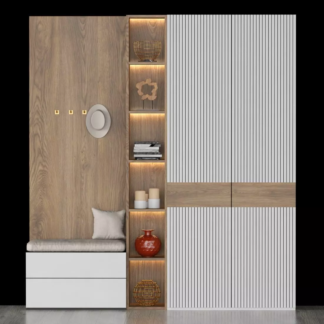 hall furniture 76 3D model