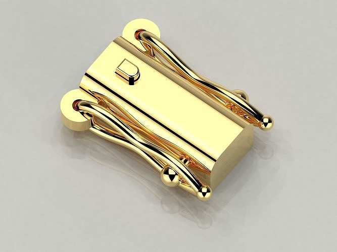 open box clasp 3D print model 3D print model