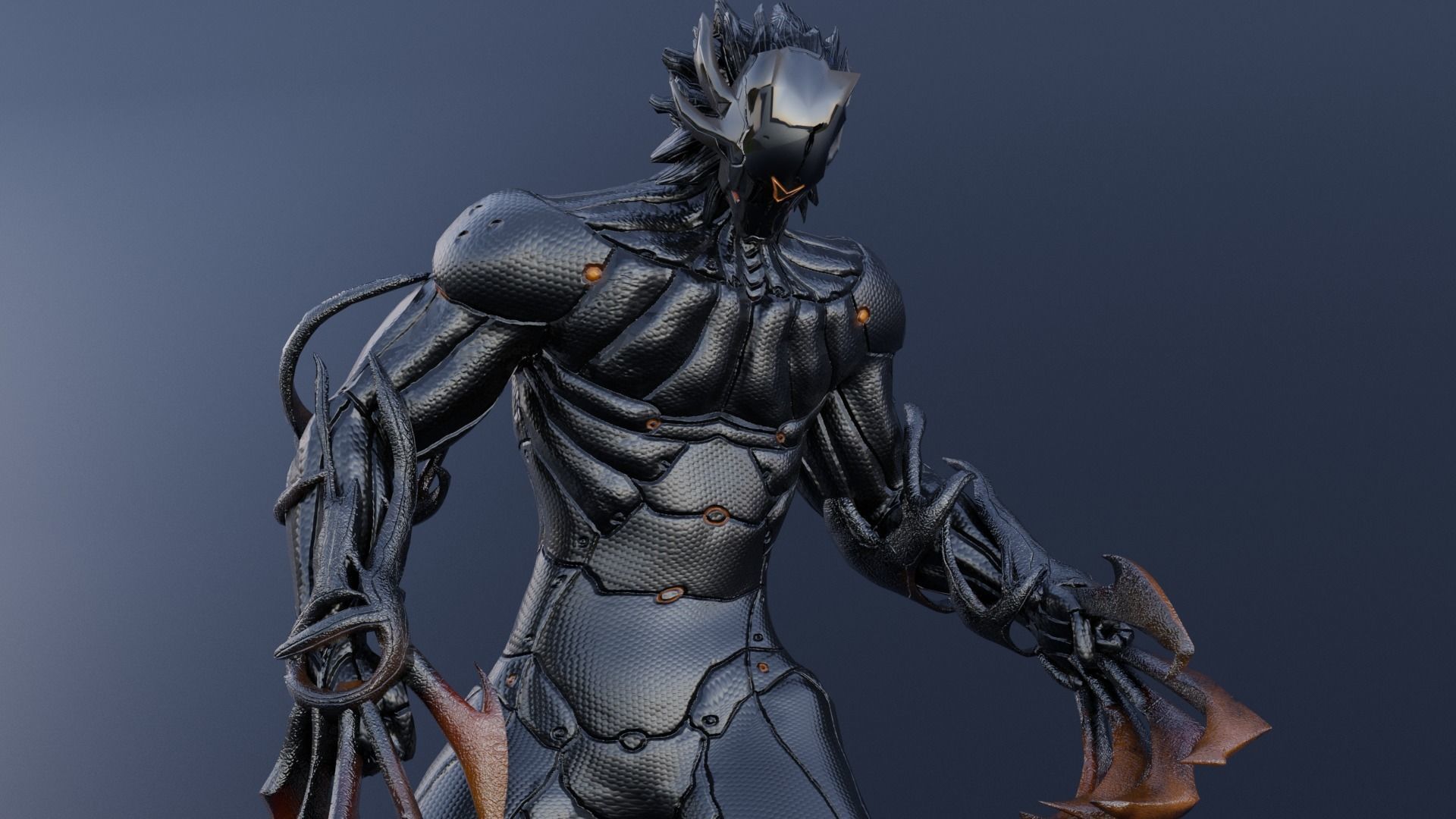 Low Poly - Cyborg Zodiac Theme - Leo Low-poly 3D model_9