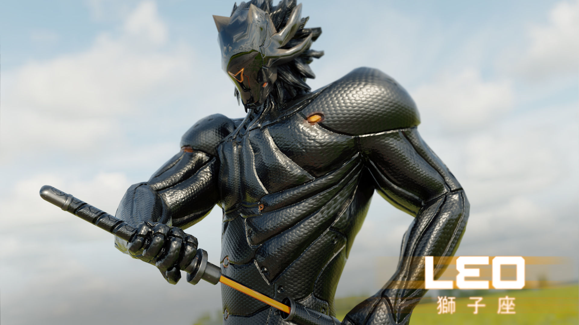 Low Poly - Cyborg Zodiac Theme - Leo Low-poly 3D model_31