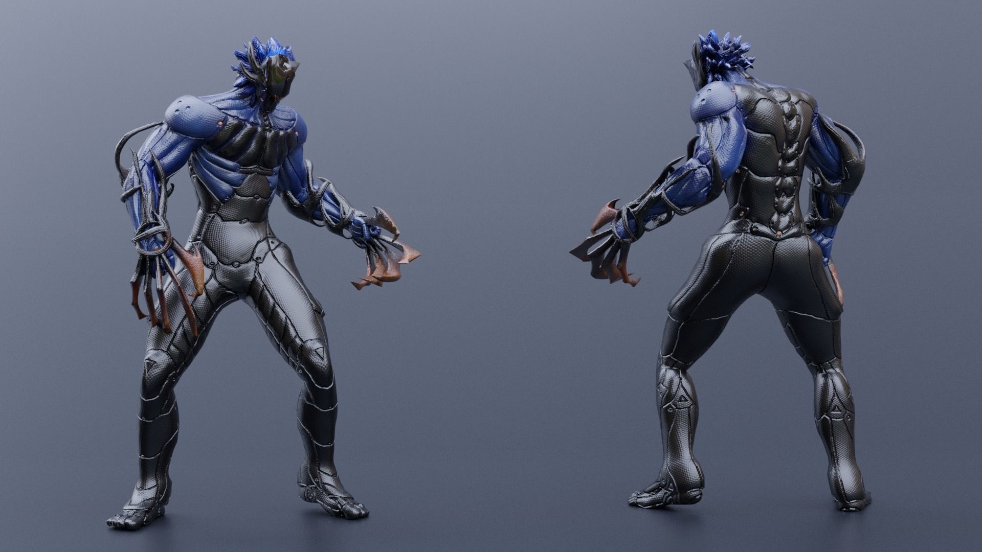 Low Poly - Cyborg Zodiac Theme - Leo Low-poly 3D model_4