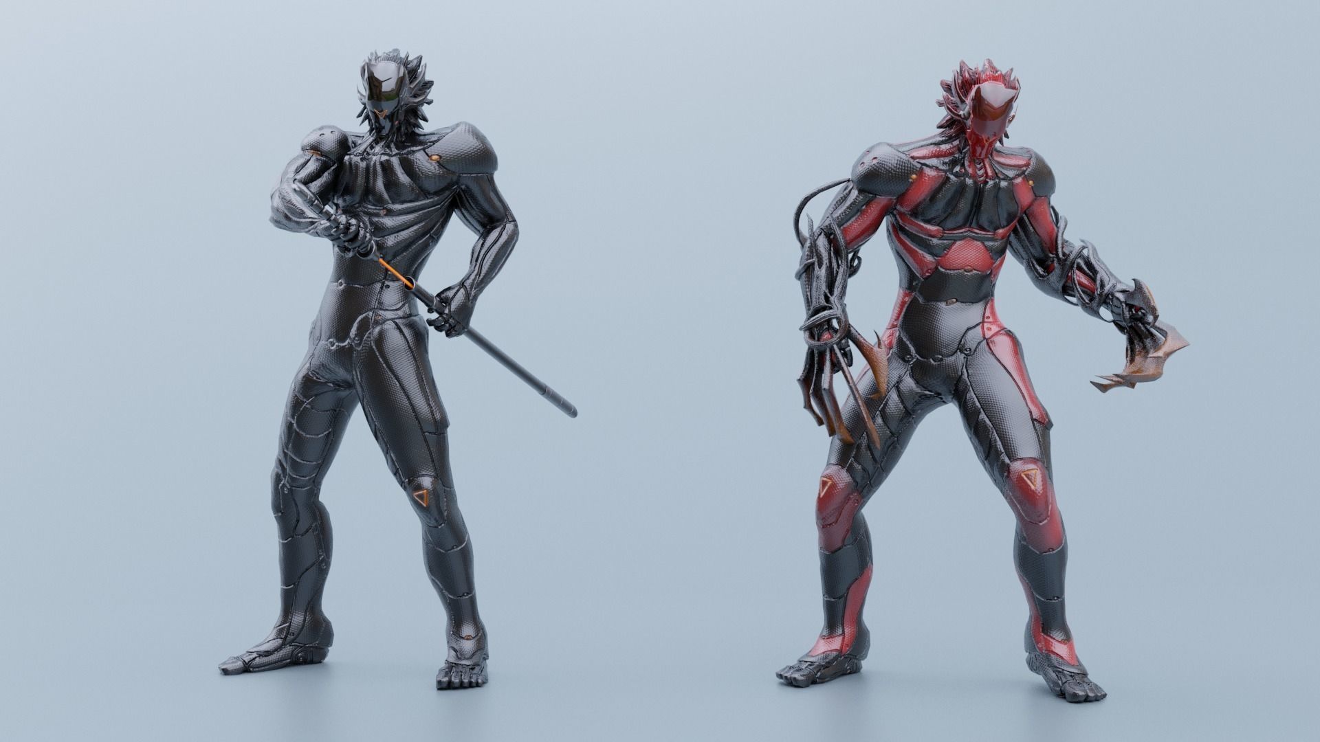 Low Poly - Cyborg Zodiac Theme - Leo Low-poly 3D model_17