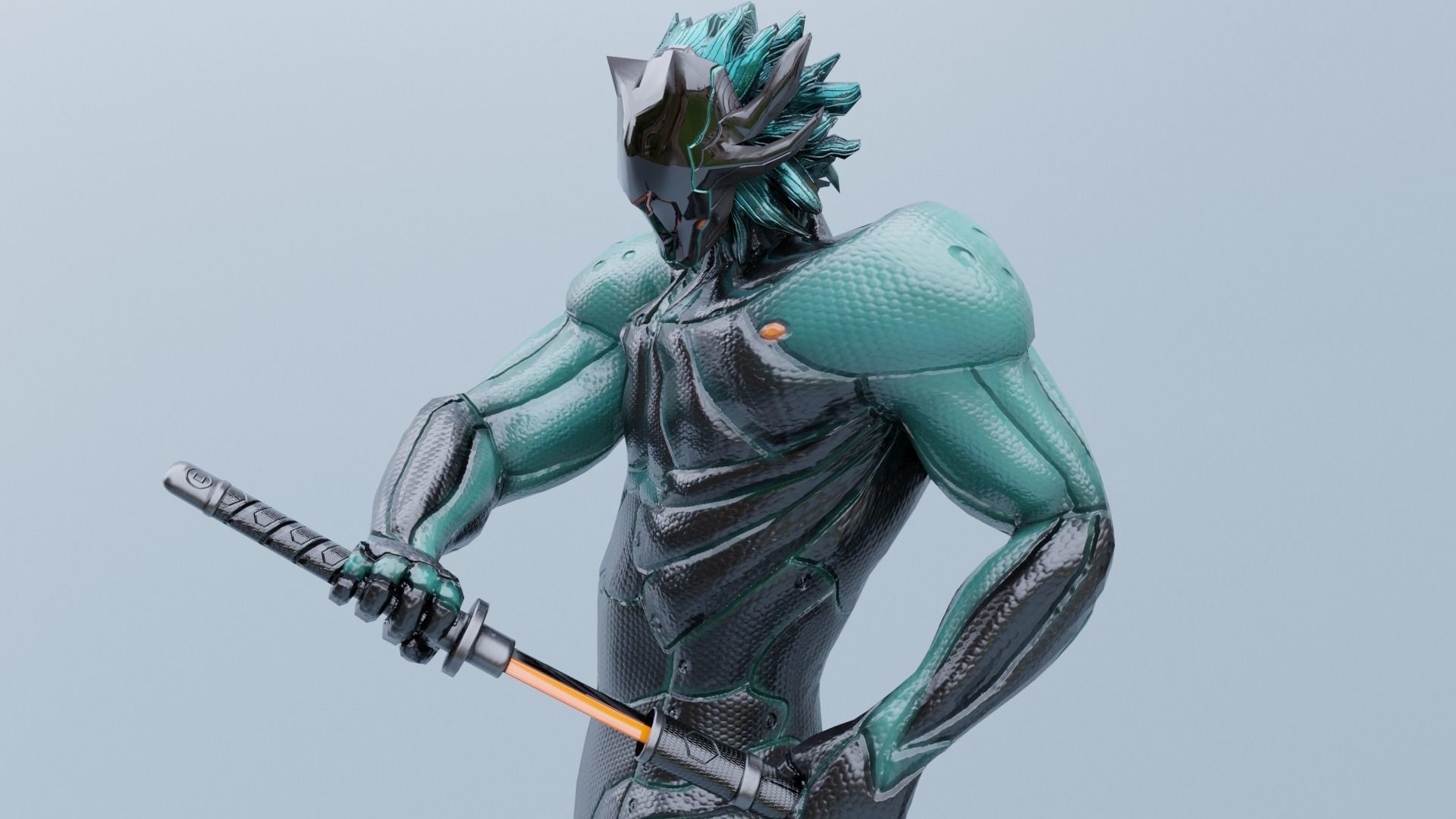 Low Poly - Cyborg Zodiac Theme - Leo Low-poly 3D model_3
