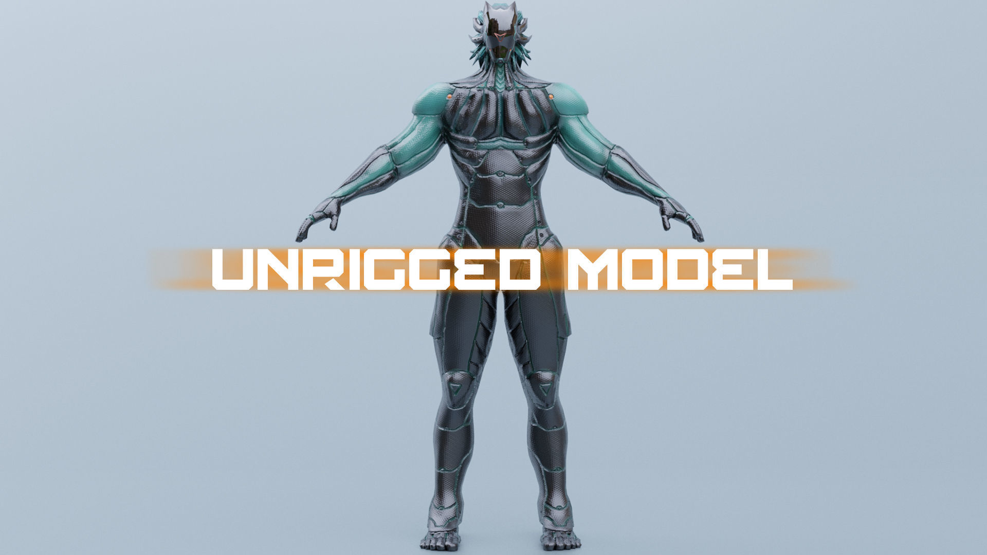 Low Poly - Cyborg Zodiac Theme - Leo Low-poly 3D model_20