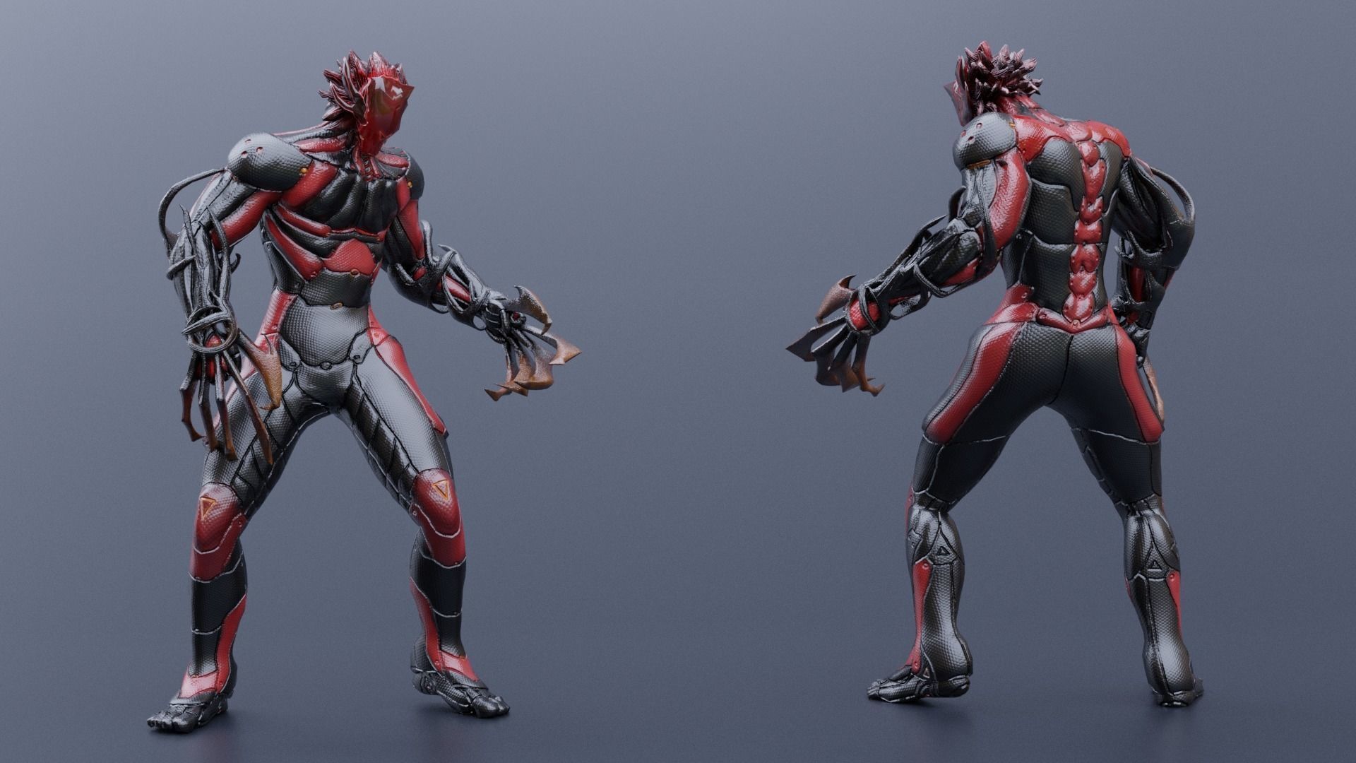 Low Poly - Cyborg Zodiac Theme - Leo Low-poly 3D model_7