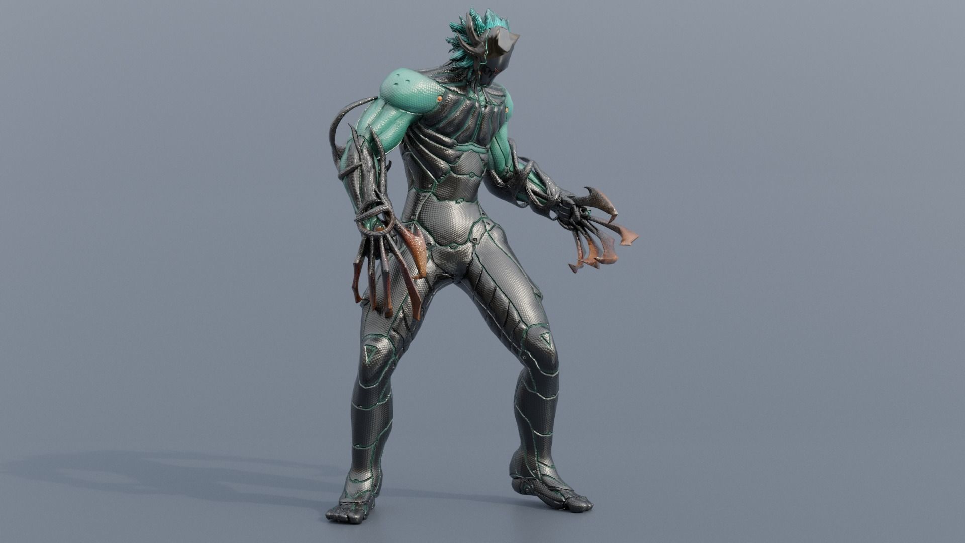 Low Poly - Cyborg Zodiac Theme - Leo Low-poly 3D model_1
