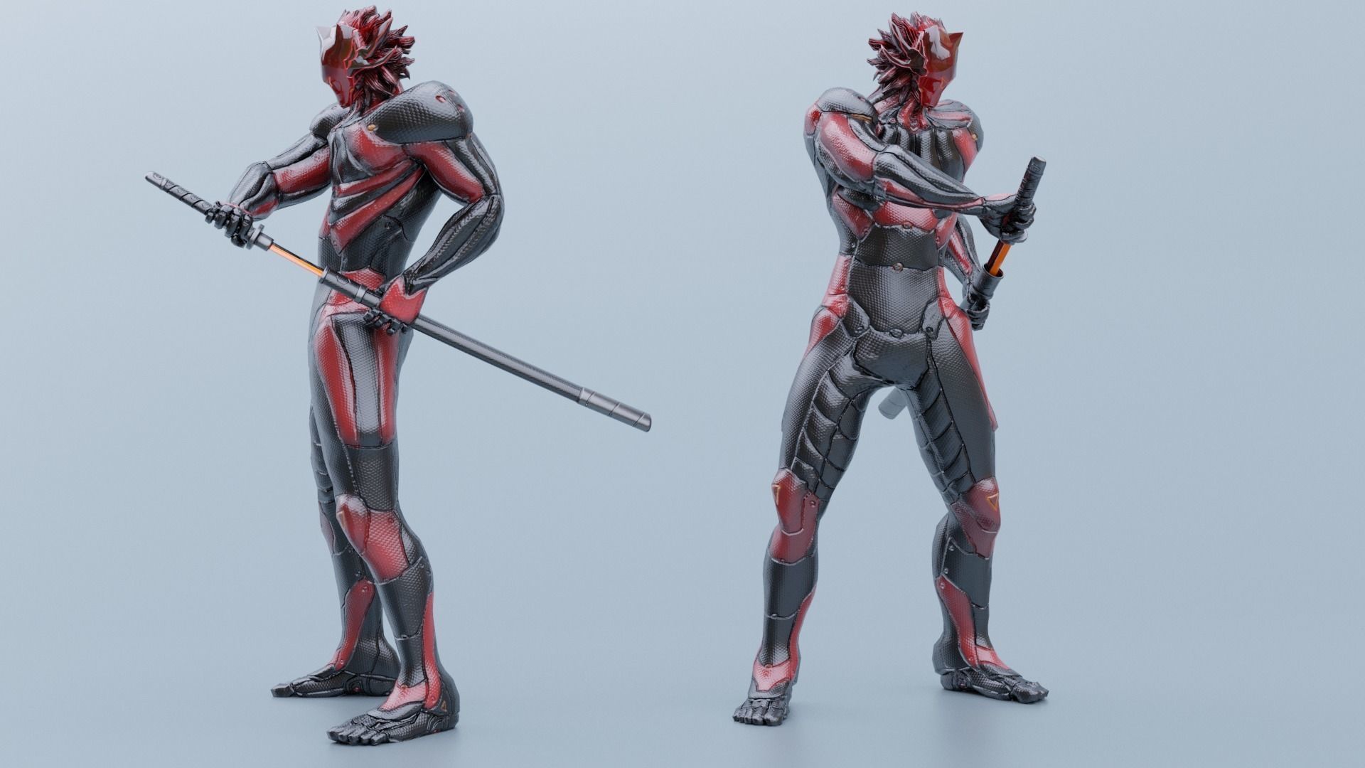 Low Poly - Cyborg Zodiac Theme - Leo Low-poly 3D model_16