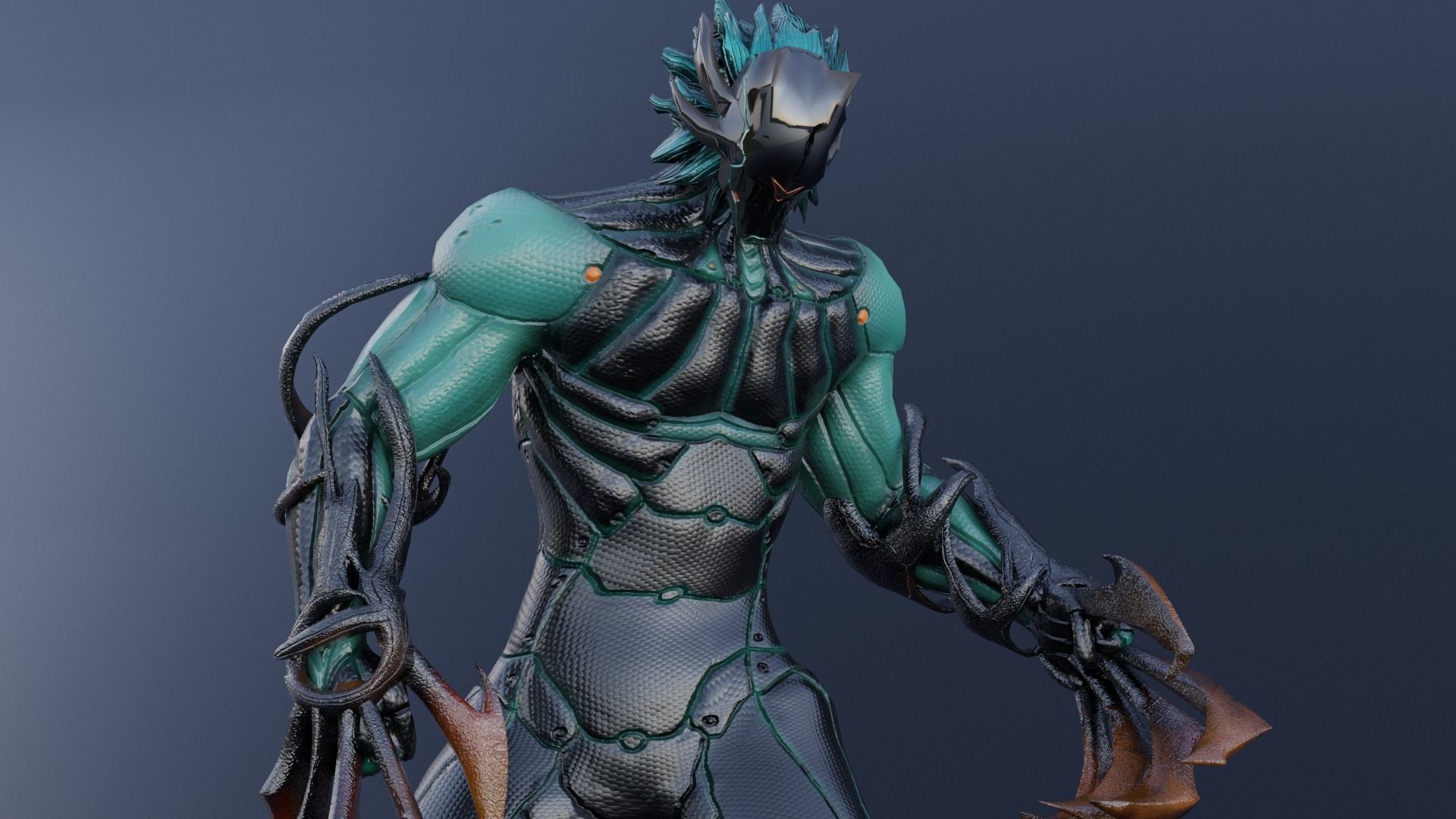 Low Poly - Cyborg Zodiac Theme - Leo Low-poly 3D model_11