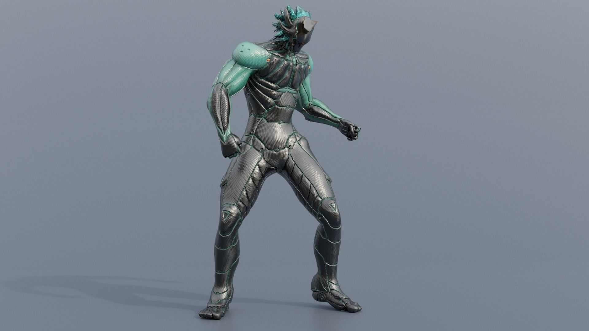 Low Poly - Cyborg Zodiac Theme - Leo Low-poly 3D model_2