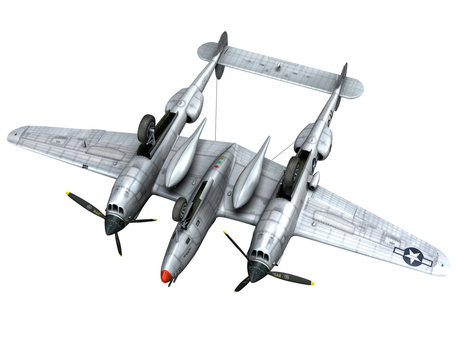 Lockheed P-38 Lightning - Little Buckaroo 3D model_19