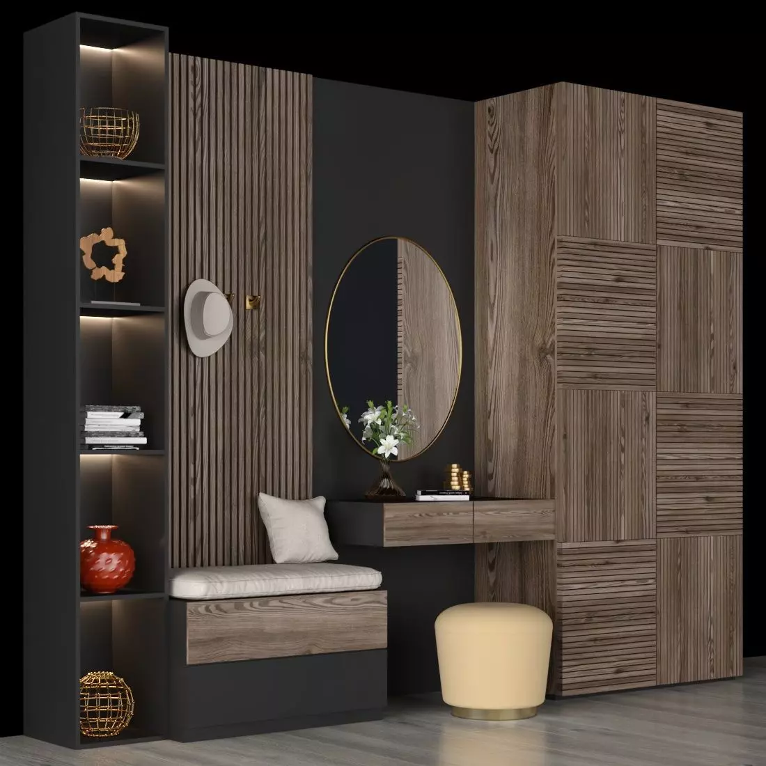 hall furniture 77 3D model