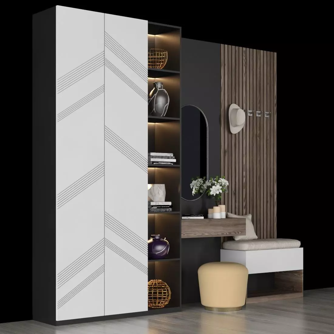 hall furniture 78 3D model