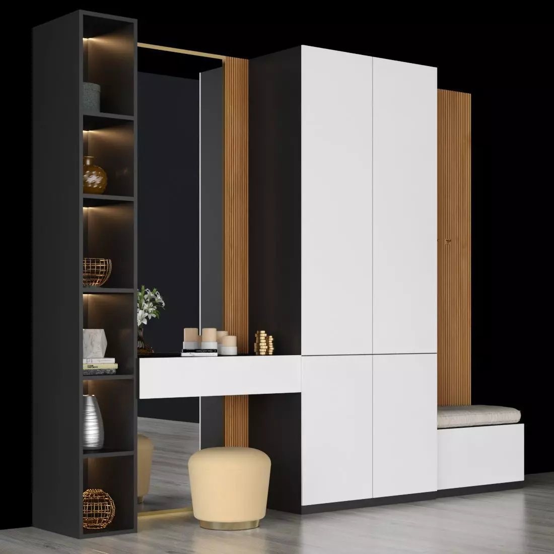 hall furniture 79 3D model