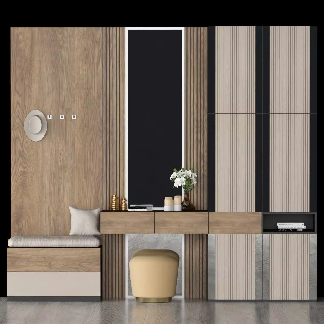 hall furniture 80 3D model