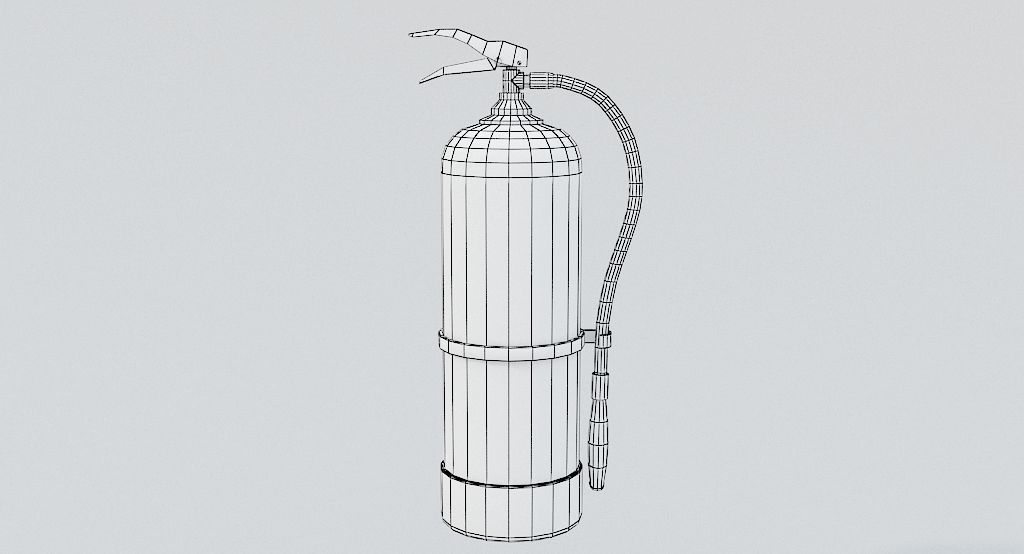 Fire Extinguisher Low-poly 3D model_9