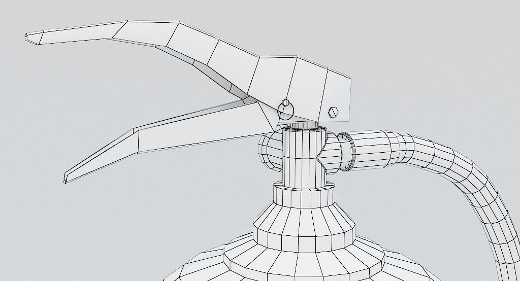 Fire Extinguisher Low-poly 3D model_10