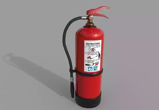 Fire Extinguisher with warnings