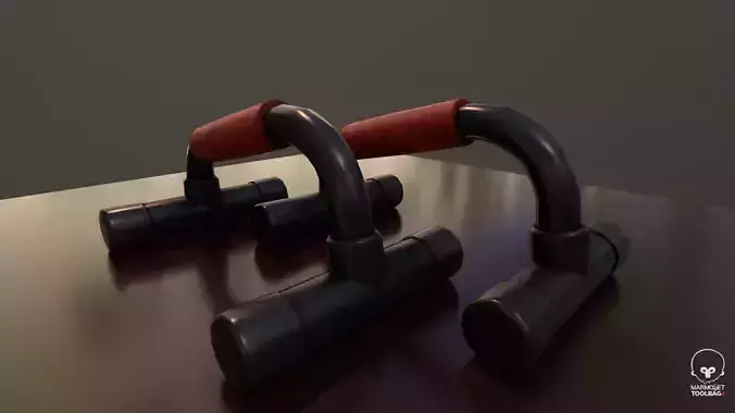 Push-Up Bar Free low-poly 3D model