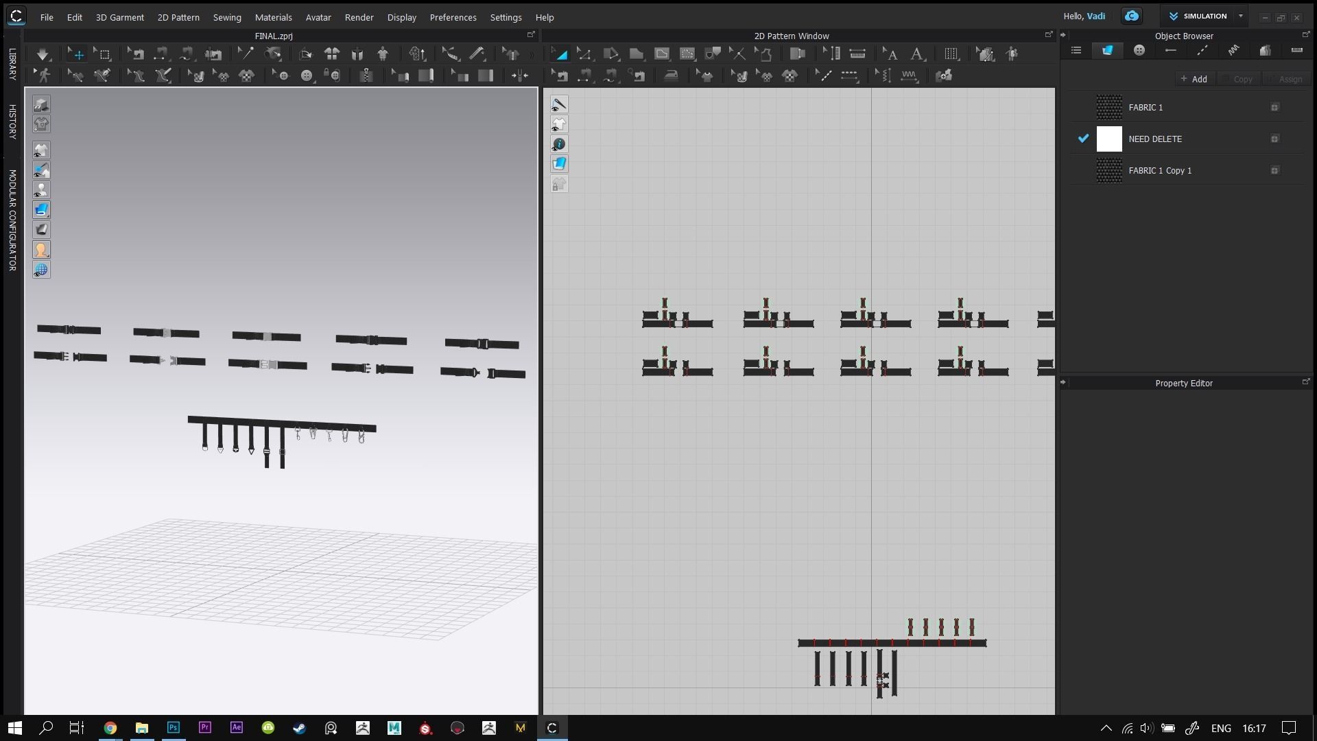 Pack of Buckles  Marvelous Designer project and Zbrush IMM 3D model_8
