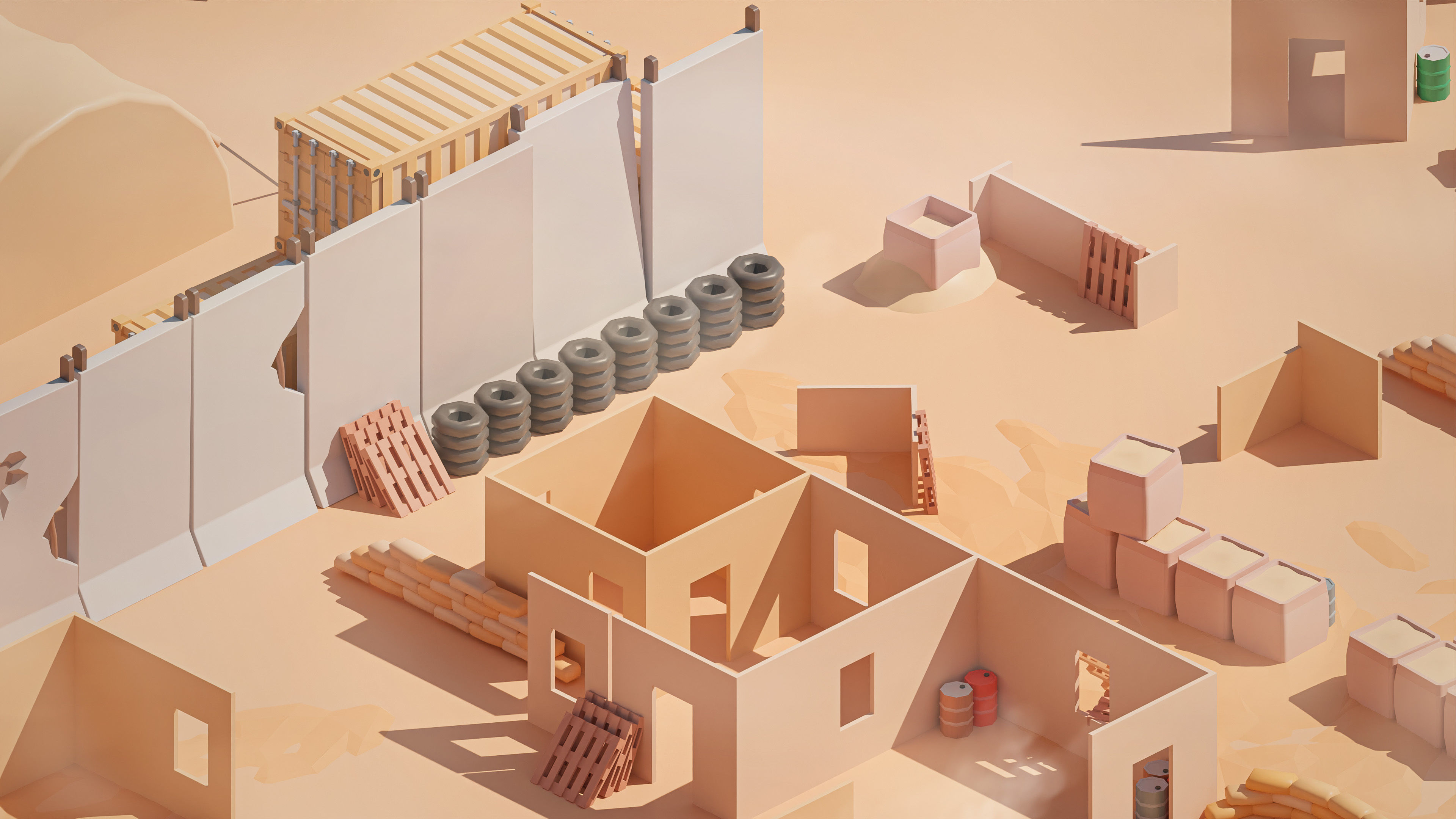 Military Low-poly 3D model_44