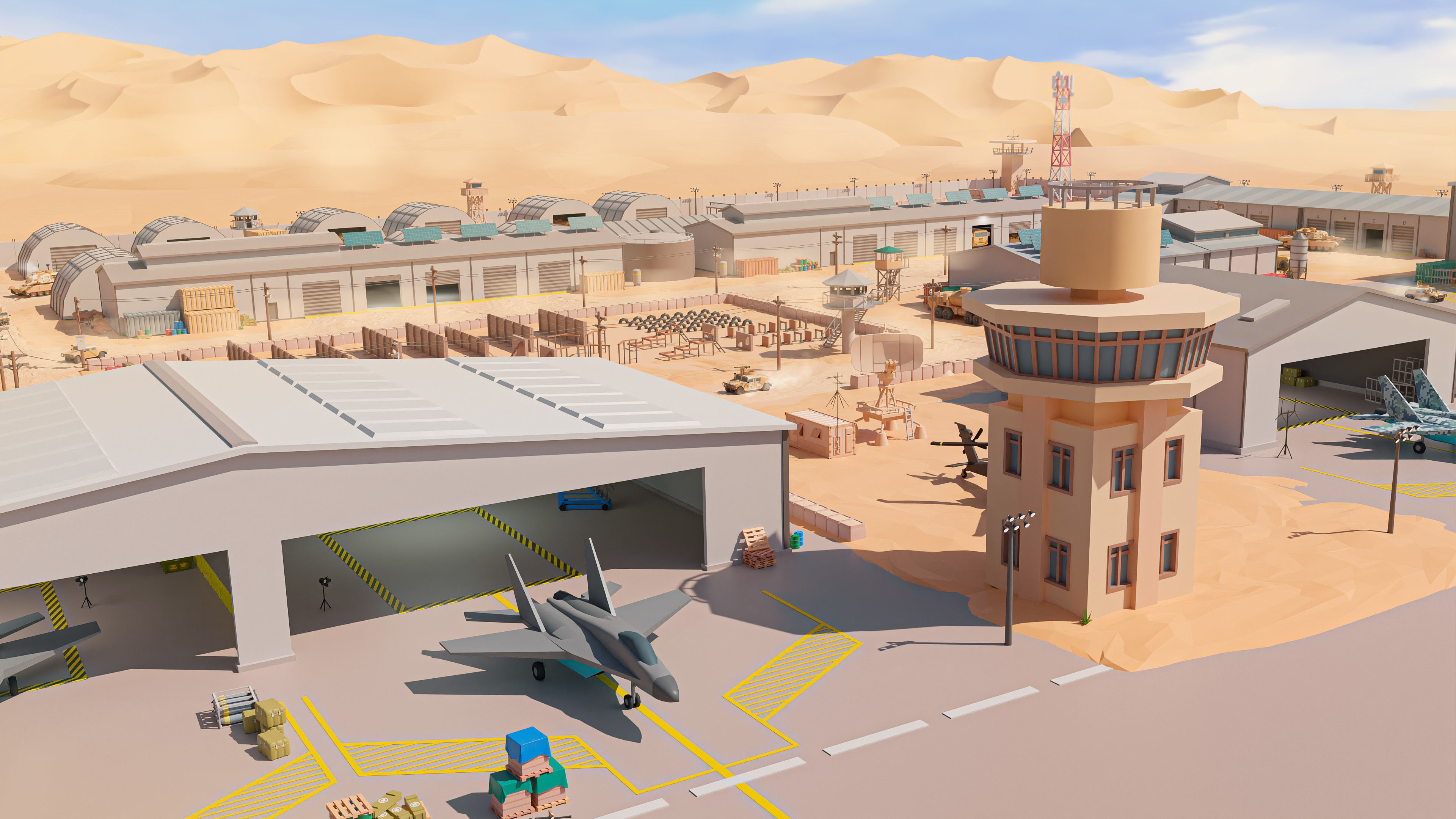 Military Low-poly 3D model_12