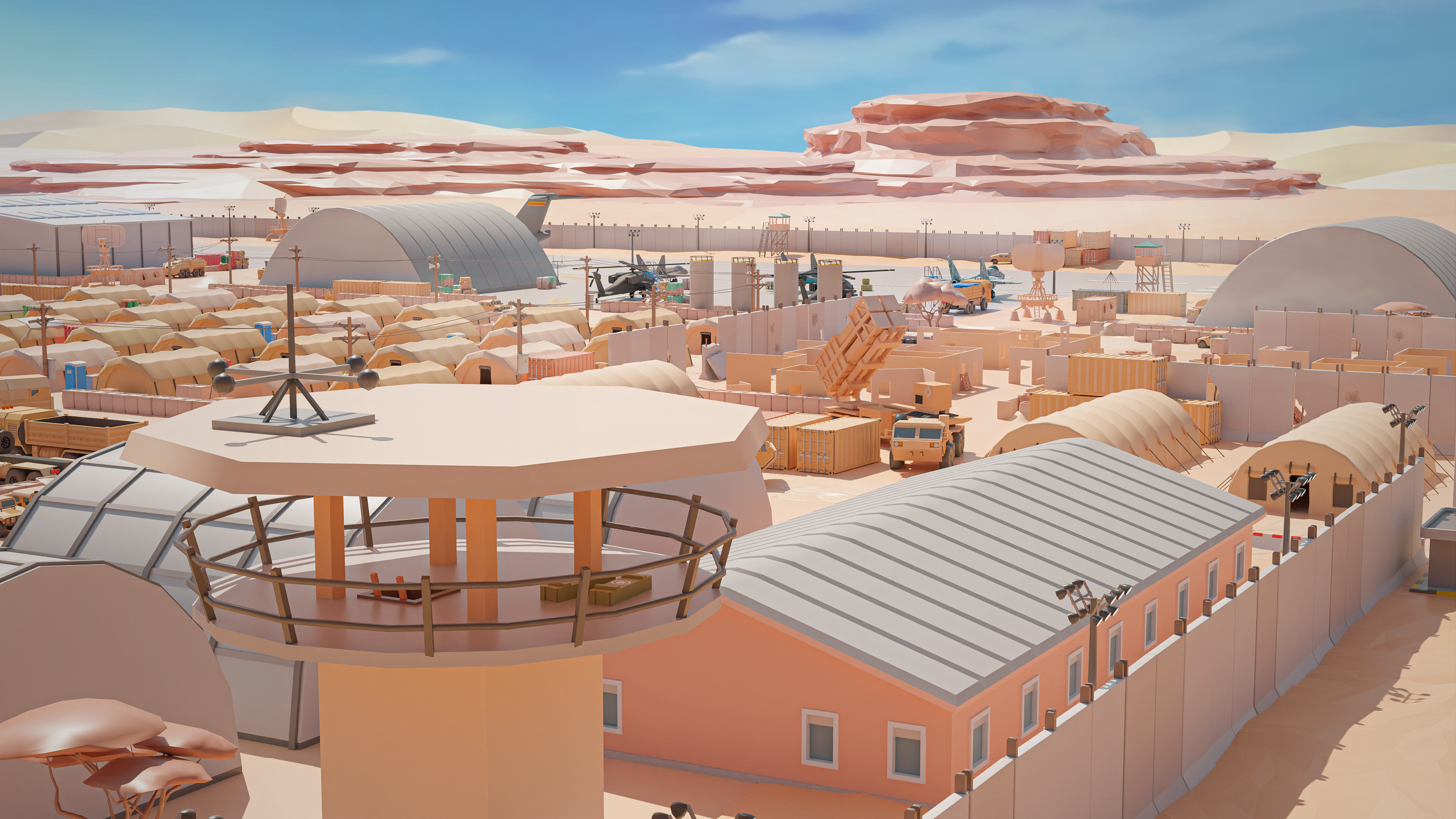 Military Low-poly 3D model_47