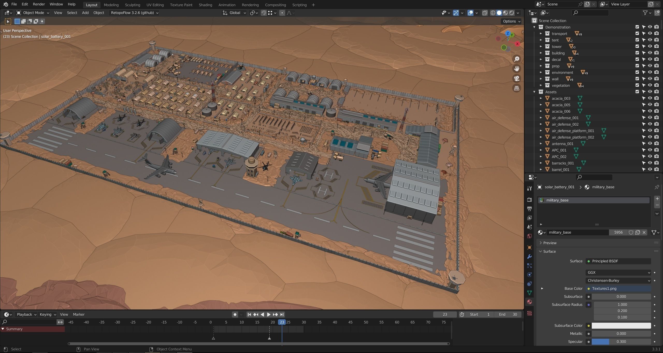Military Low-poly 3D model_51