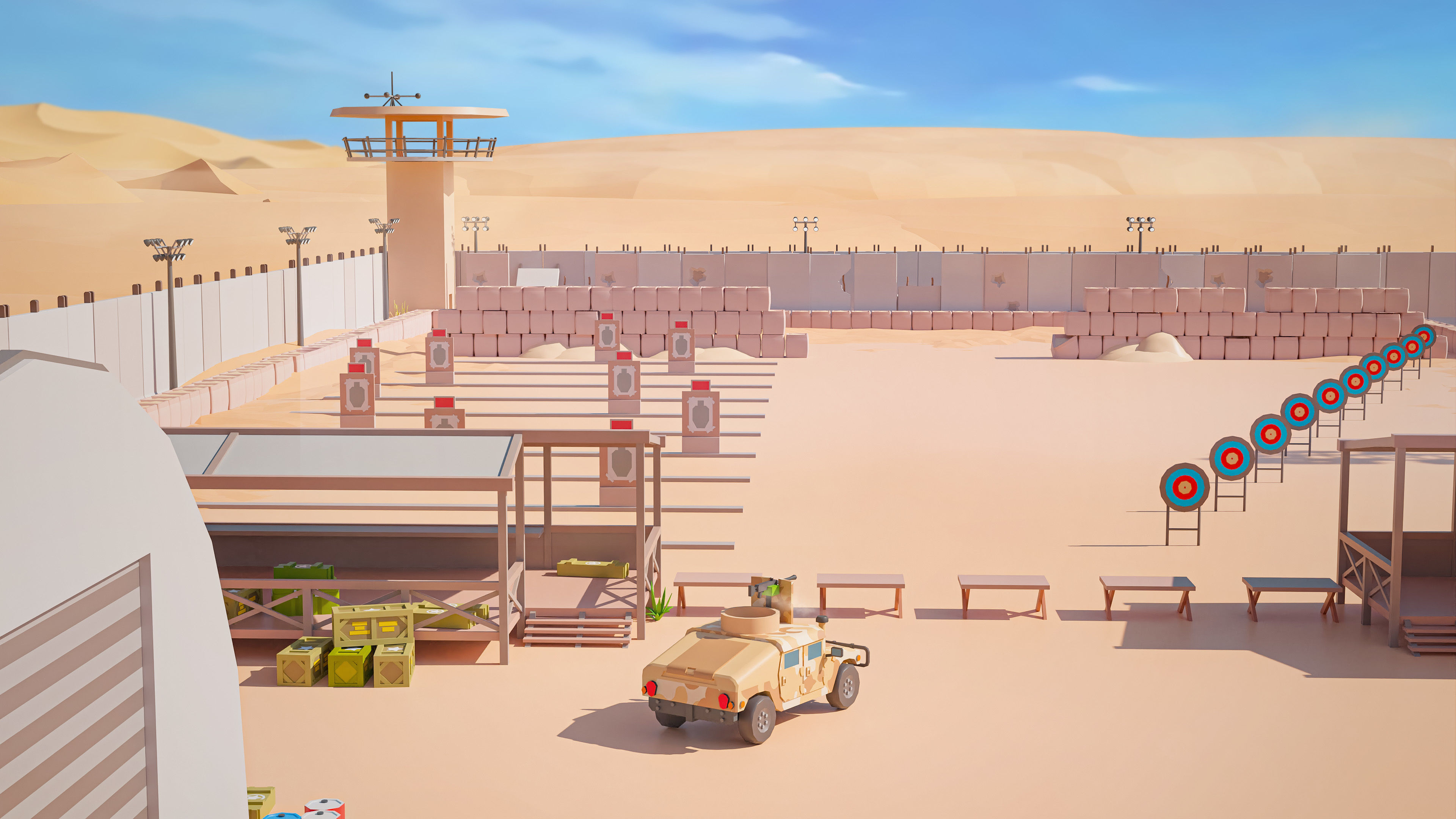 Military Low-poly 3D model_48