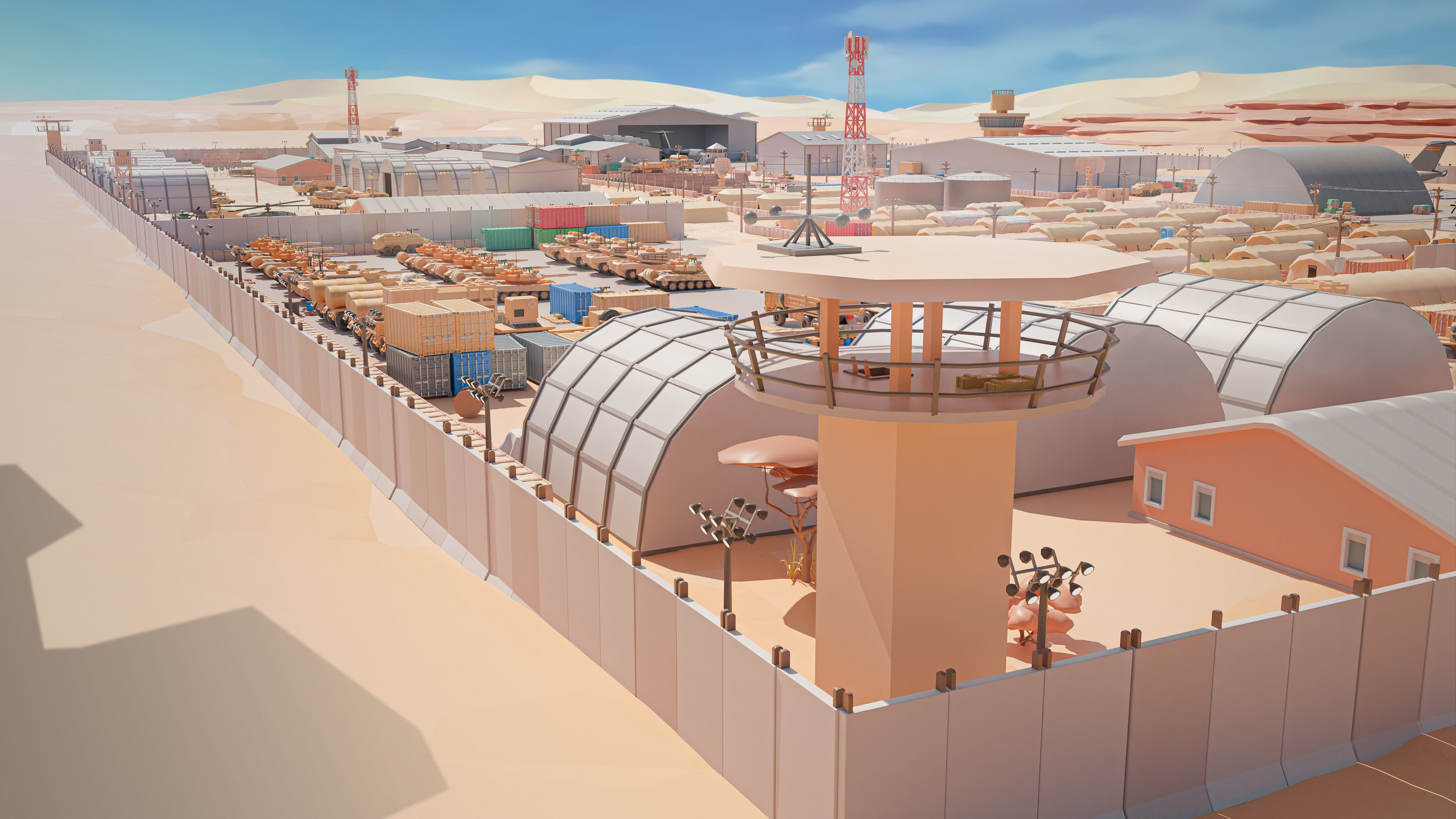 Military Low-poly 3D model_23