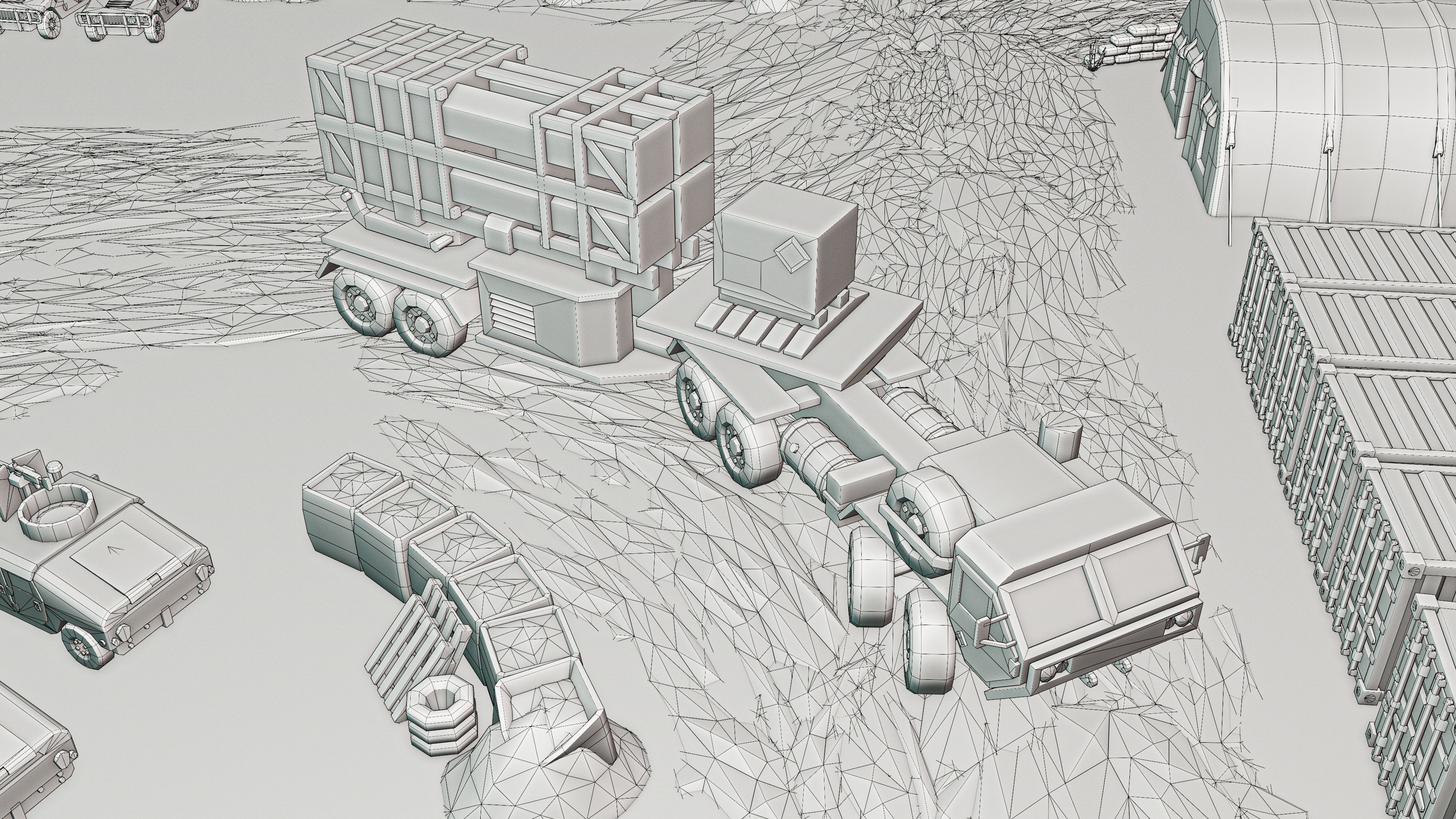 Military Low-poly 3D model_50