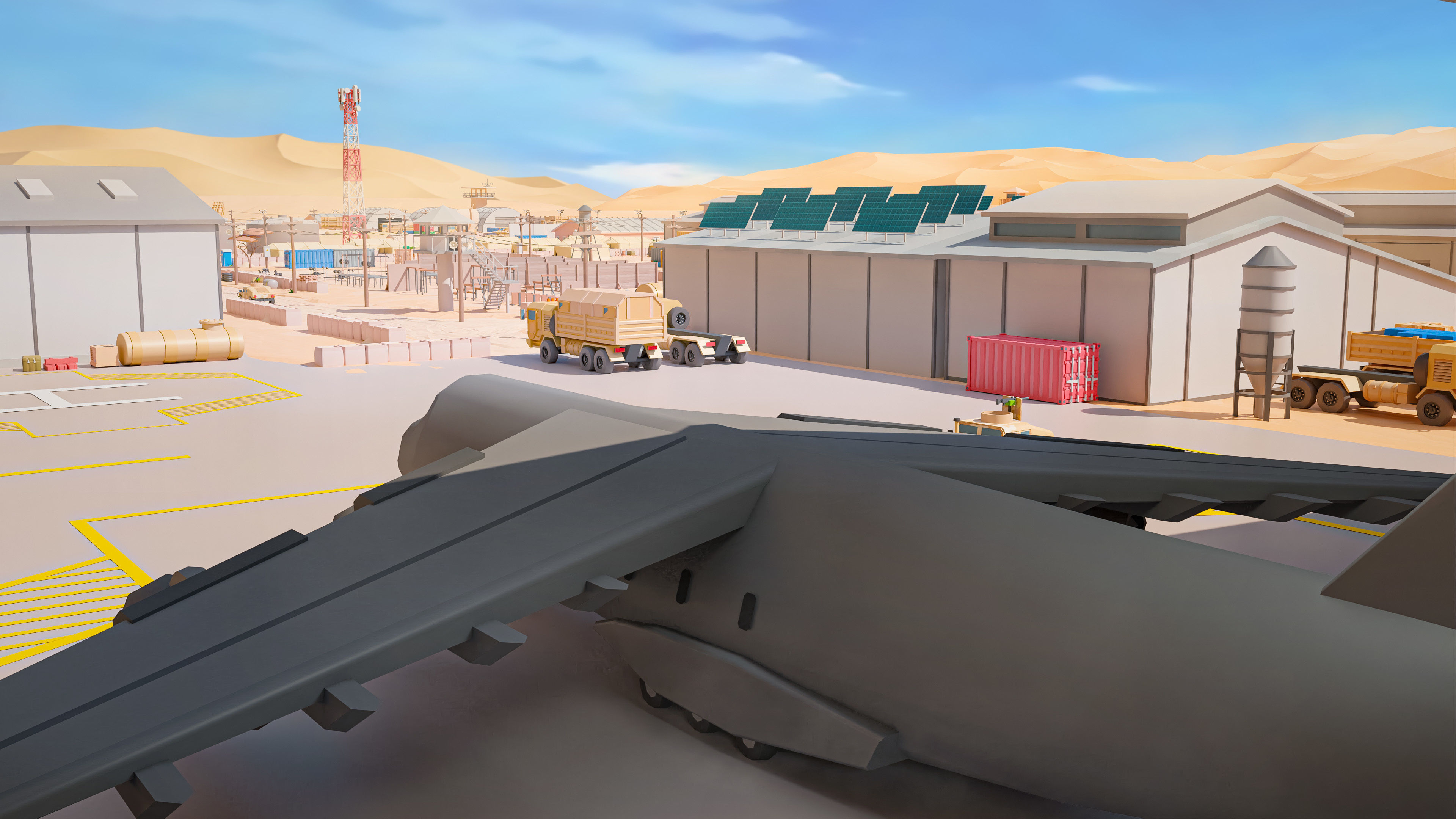 Military Low-poly 3D model_20